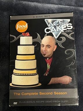 Food Network Ace of Cakes DVD - Yellow, Cream & Black Cover